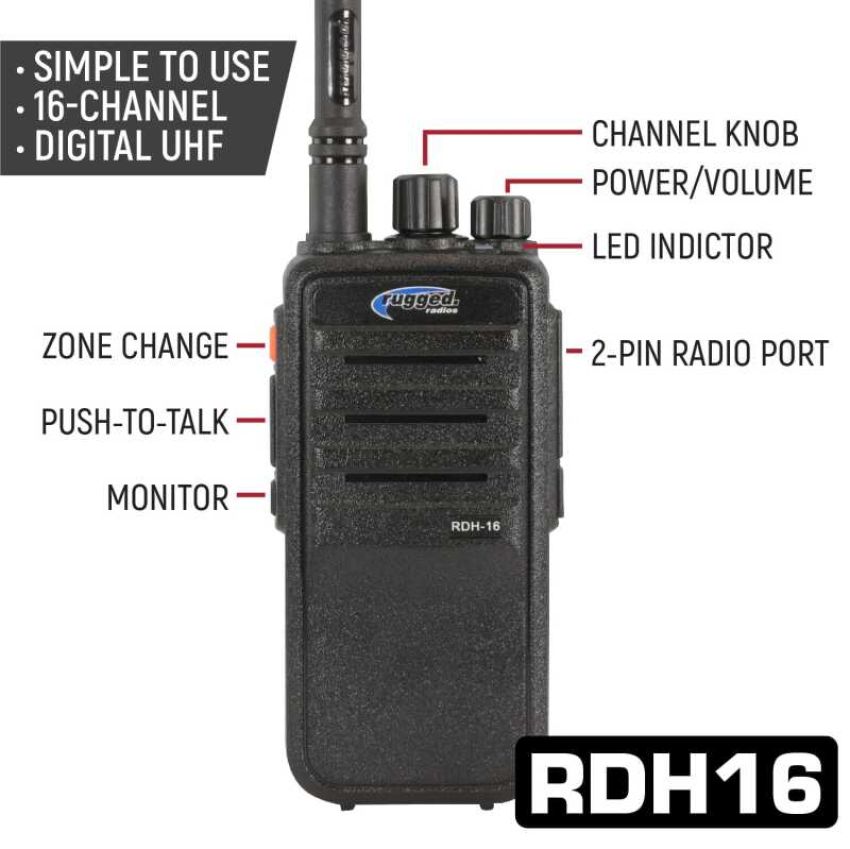 Rugged Radios NASCAR-R1-HV NASCAR and IMSA Racing Comm System NASCAR / R1 / Safety Yellow