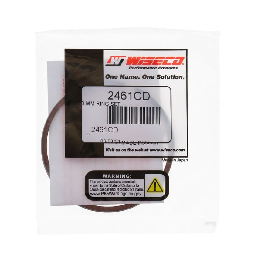 Wiseco 2461CD Wiseco Piston Ring Set, 2 Cycle, 62.50 MM Bore