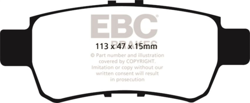 EBC Brakes DP41744R Yellowstuff Street And Track Brake Pads