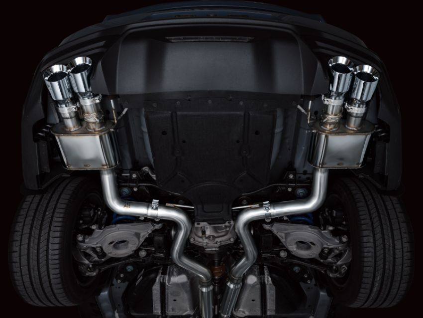 AWE Tuning 3025-42650 AWE 2024 Ford Mustang GT Fastback S650 RWD SwitchPath Catback Exhaust w/ Quad Chrome Silver Tips