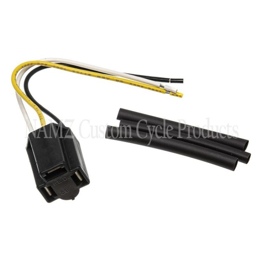 NAMZ NHS-PT Replacement Headlamp H4 Pigtail (Models w/H4 Headlight Harness) Incl. Connector/Shrink/Termnls