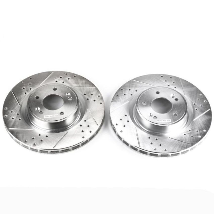 PowerStop JBR1529XPR PowerStop Evolution Performance Drilled, Slotted & Plated Brake Rotor Pair