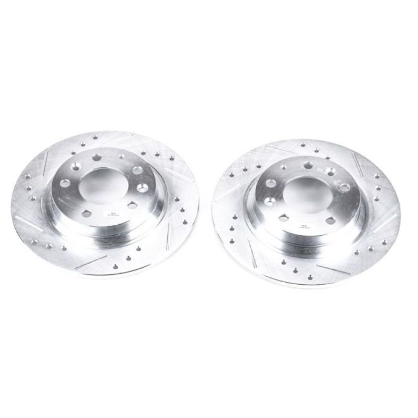 PowerStop JBR999XPR PowerStop Evolution Performance Drilled, Slotted & Plated Brake Rotor Pair
