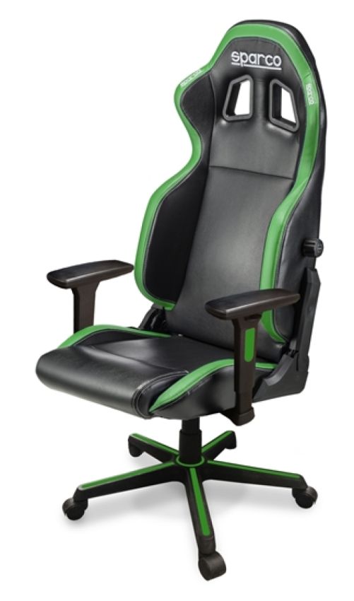 SPARCO 00998NRVD Game Chair ICON BLK/GRN
