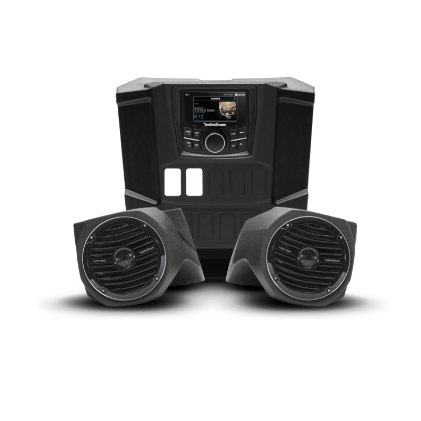 Rockford Fosgate UTV RNGR-STAGE2 Rockford Fosgate 15-17 Polaris Ranger Stereo and Front Lower Speaker Kit (Gen-1)