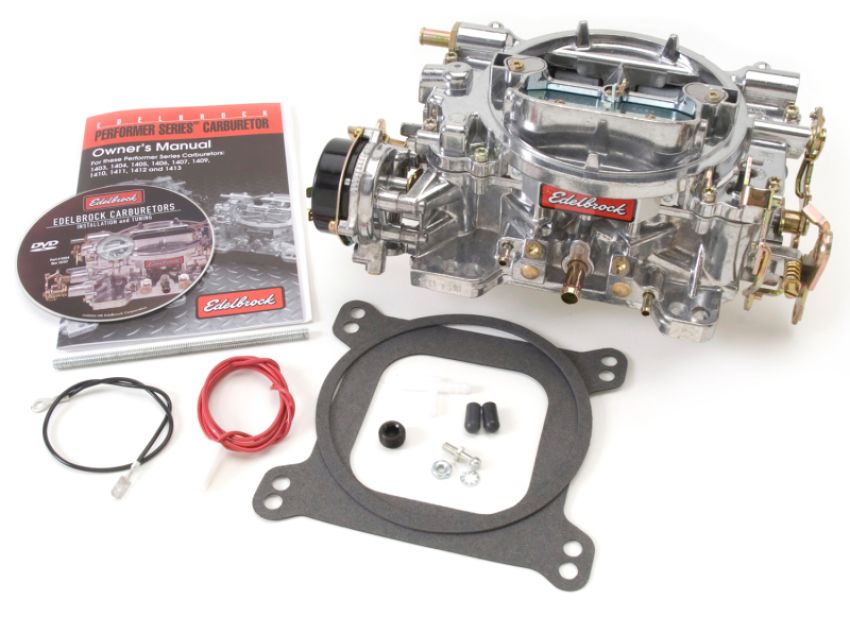 Edelbrock Carburetor Performer Series 4-Barrel 750 CFM Manual Choke Satin Finish