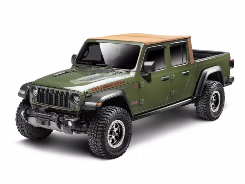 Rugged Ridge 13595.33 20-25 Jeep Gladiator Voyager Fastback Frameless Soft Top - Tan