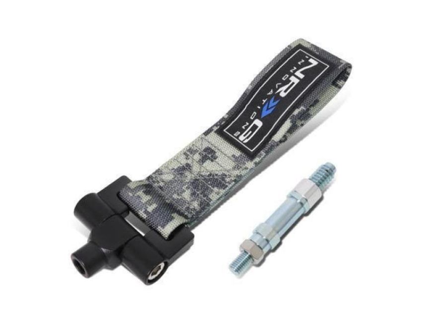 NRG TOW-E30CM2 Bolt-In Tow Strap Digital Camo- BMW E30 (5000lb. Limit)