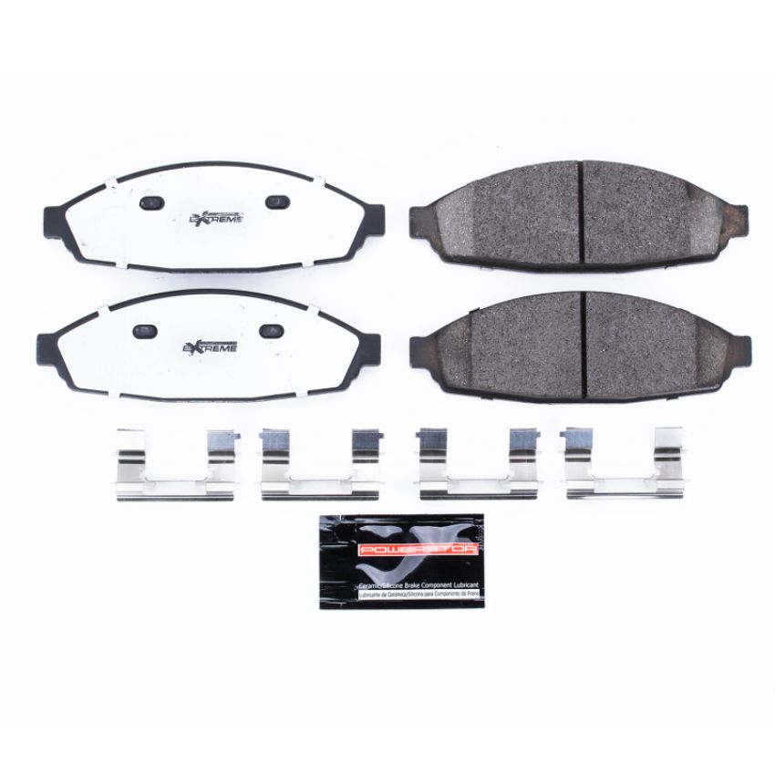 PowerStop Z26-931 PowerStop - Z26 Performance Carbon-Fiber Ceramic Brake Pads with Hardware Kit