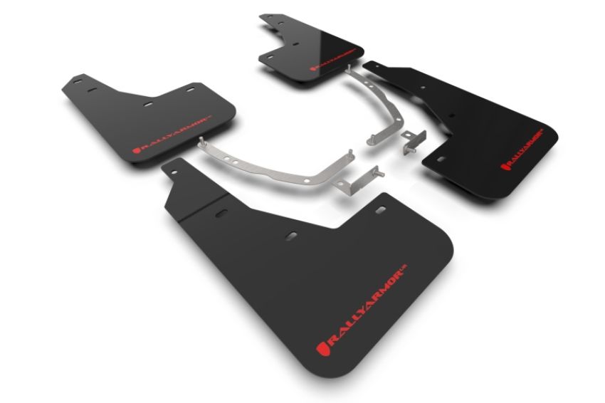 Rally Armor MF87-UR-BLK-RD Black Mud Flap/Red Logo