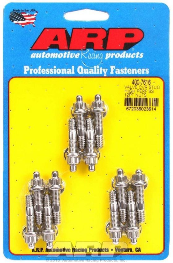 ARP ARP400-7616 S/S Valve Cover Stud Kit 12pt. (12)