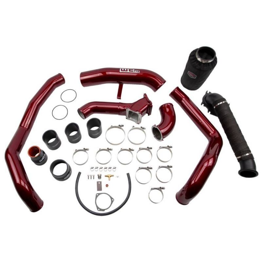 Wehrli WCF100712-FB 01-04 Chevrolet 6.6L LB7 Duramax High Flow Intake Bundle Kit - Flat Black