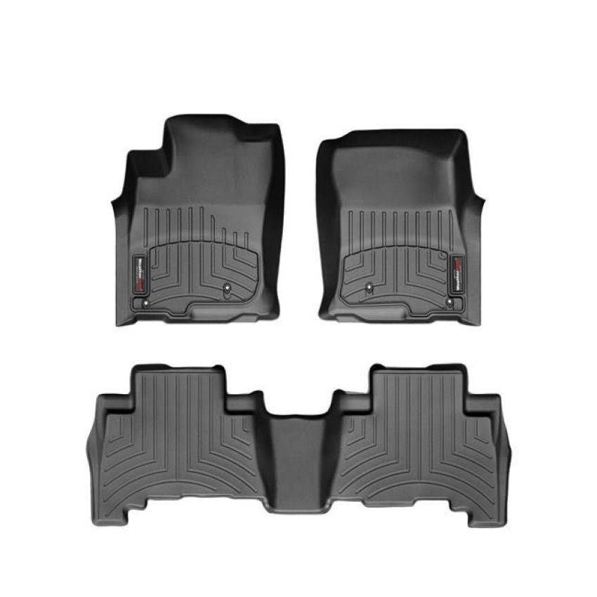 WEATHERTECH WEA44955-1-2 Black Front and Rear Flo orliners