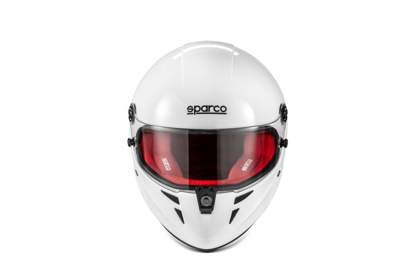 SPARCO BRH0007B0W090ML Stealth RF 8859 Helmet - Medium Large - White/Red