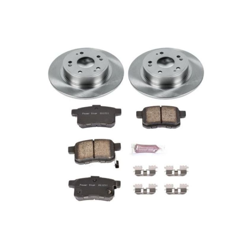 PowerStop KOE3127 OE Stock Replacement Low-Dust Ceramic Brake Pad and Rotor Kit