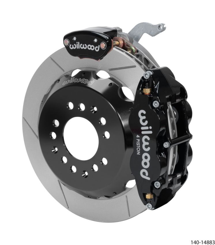 Wilwood 140-14883 Narrow Superlite 4R-MC4 Black Rear Kit 12.88in Slotted Rotor 88-96 Chevy Corvette C4