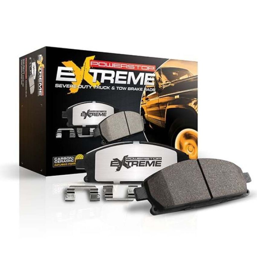 PowerStop Z36-1893 PowerStop - Z36 Truck and SUV Carbon-Fiber Ceramic Brake Pads with Hardware Kit