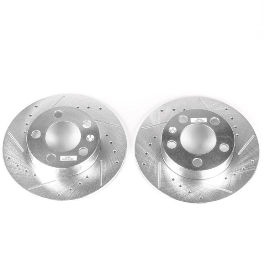 PowerStop EBR618XPR PowerStop Evolution Performance Drilled, Slotted & Plated Brake Rotor Pair