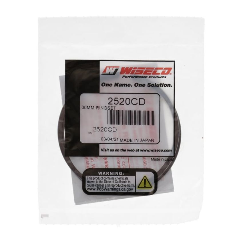 Wiseco 2520CD Wiseco Piston Ring Set, 2 Cycle, 64.00 MM Bore