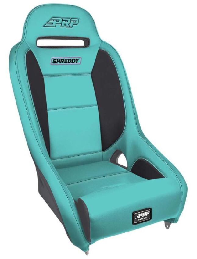 PRP Seats SHRDYA8301-03 PRP Shreddy Comp Elite Suspension Seat - Teal/Black
