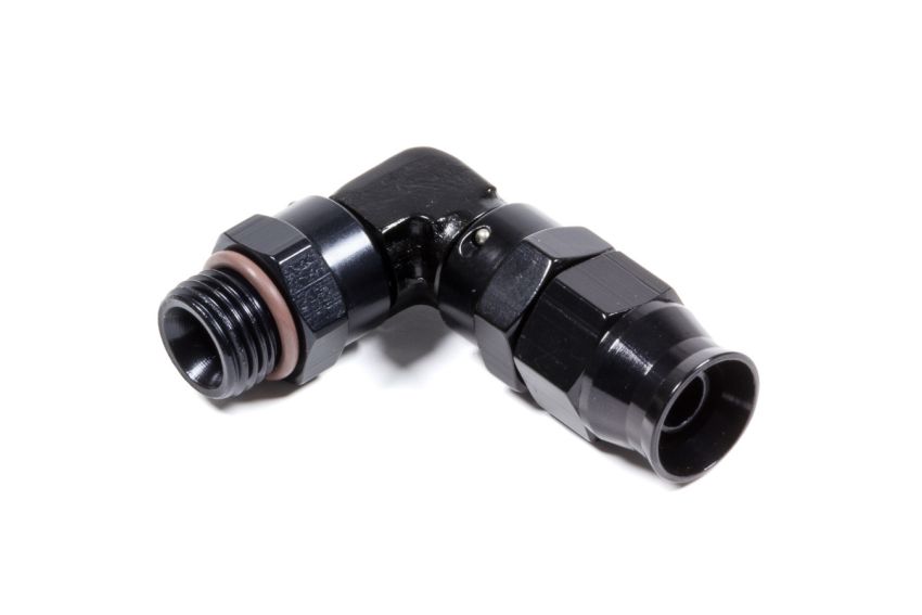 FRAGOLA FRG689706-BL Hose Fitting #6 90 Deg to #6 ORB PTFE Black