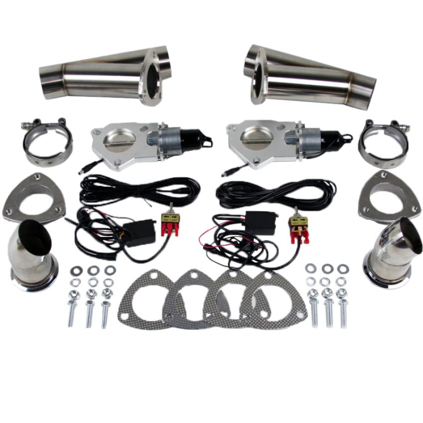 Granatelli Motor Sports 307530K Electronic Exhaust Cutout Systems - Stainless Steel - Weld In