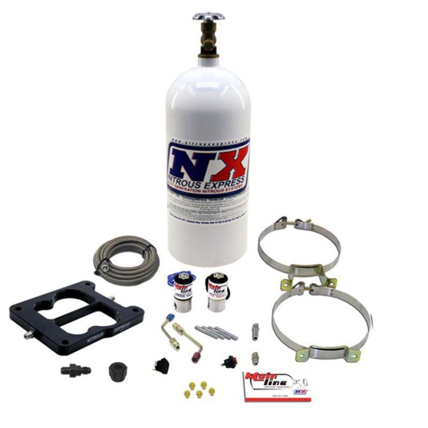 Nitrous Express ML1002 MAINLINE Q-JET CARB SYSTEM WITH 10LB BOTTLE