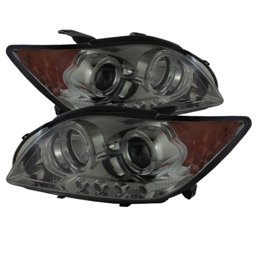SPYDER 5073327 Projector Headlights - LED Halo - Smoke