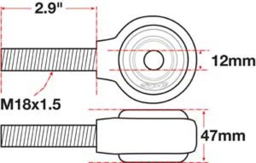 SPECIALTY PRODUCTS COMPANY 15770 XAXIS ROD END BALL JOINT