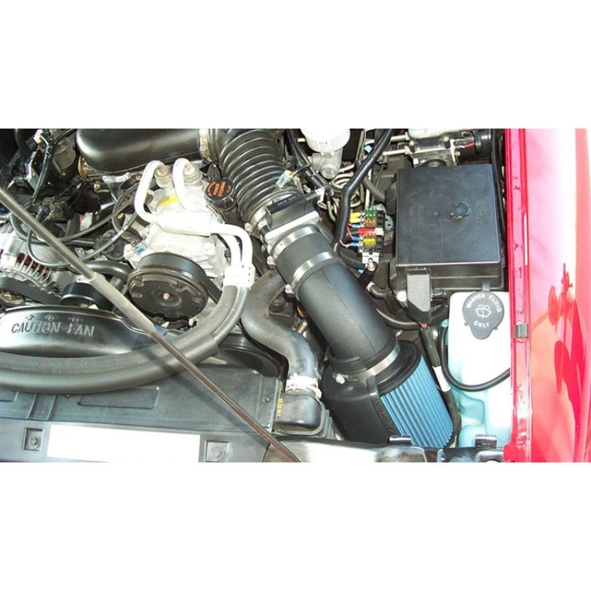 Volant 25643 Volant air intake systems utilize a high-velocity venturi filter adapter which provides a smooth transition through the MAF sensor into the intake tube for a much needed airflow improvement over the factory rubber tubing and resonator box.