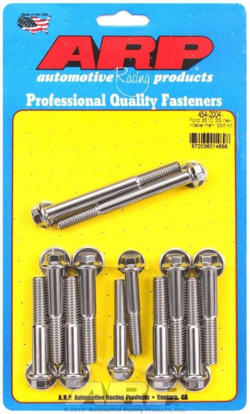 ARP ARP454-2004 Ford S/S Intake Bolt Kit 6pt.