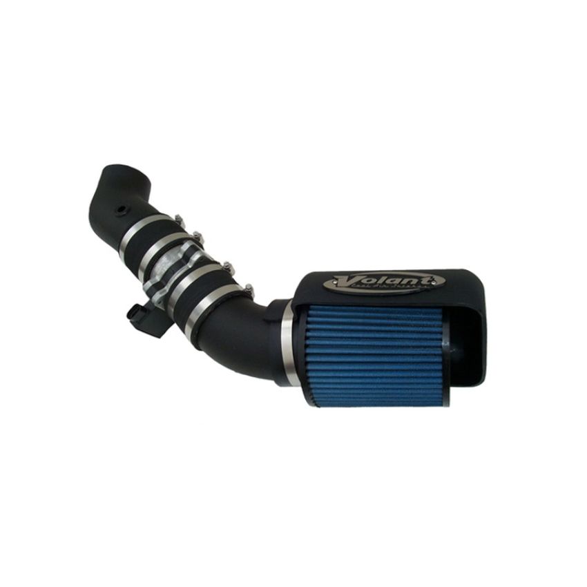 Volant 25743 Volant air intake systems utilize a high-velocity venturi filter adapter which provides a smooth transition through the MAF sensor into the intake tube for a much needed airflow improvement over the factory rubber tubing and resonator box.
