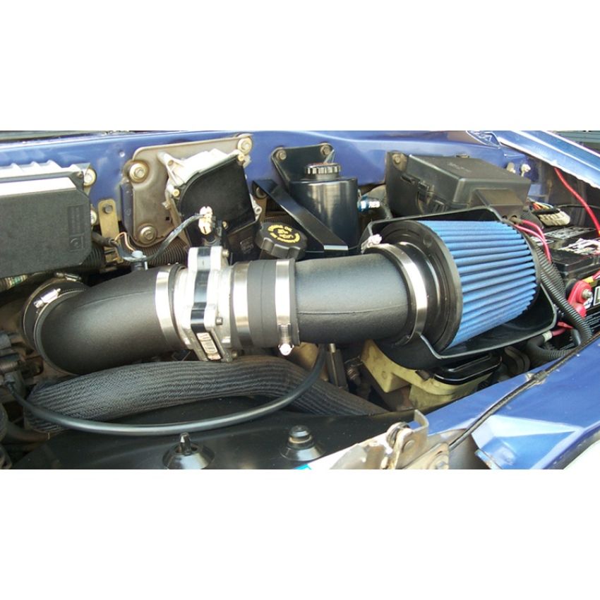 Volant 25743 Volant air intake systems utilize a high-velocity venturi filter adapter which provides a smooth transition through the MAF sensor into the intake tube for a much needed airflow improvement over the factory rubber tubing and resonator box.