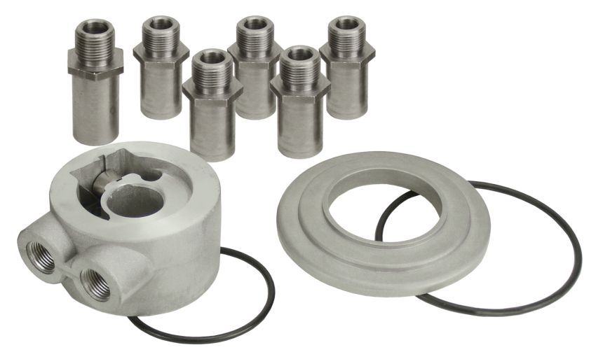 Derale 25782 Universal Thermostatic Sandwich Adapter with 3/8
