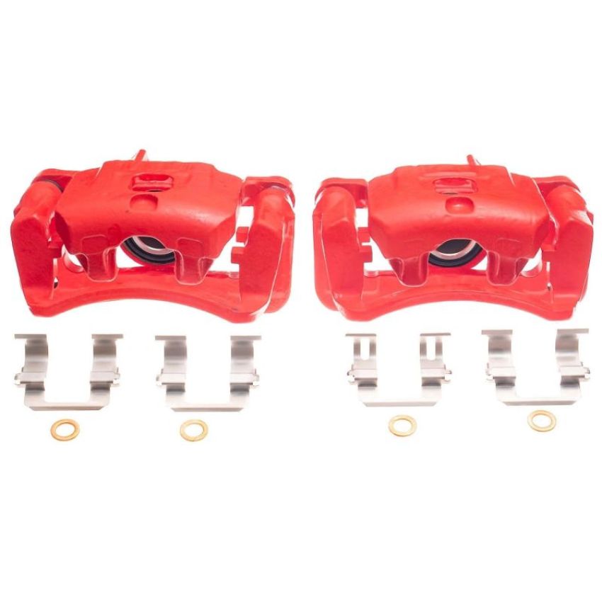 PowerStop S1636 Red Powder Coated Calipers