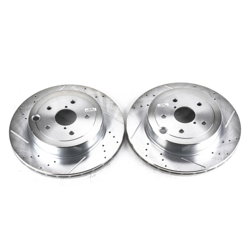 PowerStop JBR1366XPR PowerStop Evolution Performance Drilled, Slotted & Plated Brake Rotor Pair