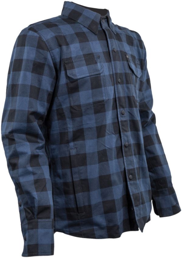 Speed and Strength 609889 True Grit Armored Motoshirt Navy/Black - Medium