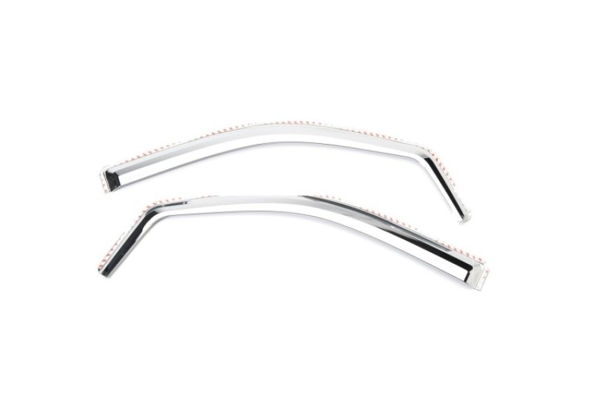 Putco 480203 99-16 Ford SuperDuty Crew Cab/Ext Cab (Front Only) Element Chrome Window Visors