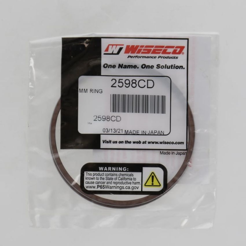 Wiseco 2598CD Wiseco Piston Ring Set, 2 Cycle, 66.00 MM Bore