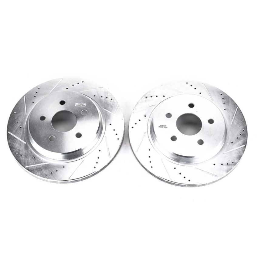 PowerStop AR8384XPR PowerStop Evolution Performance Drilled, Slotted & Plated Brake Rotor Pair