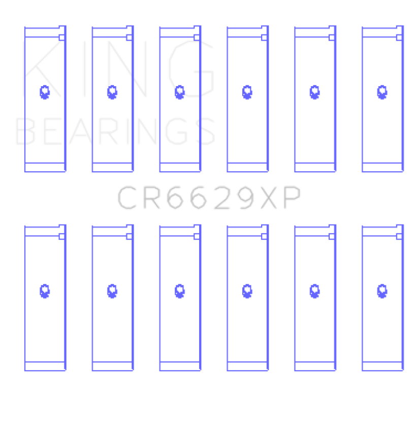 King Mitsubishi 6G72 (Size 0.25) Connecting Rod Bearing Set
