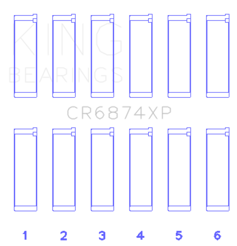 King Subaru EZ30/EZ30D (Size STD) Performance Rod Bearing Set