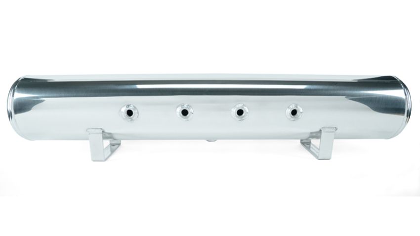 Air Lift 27804 Performance 5 Gal Polished Tank & VIAIR 444C Comp  - (No Mgmt System Included)