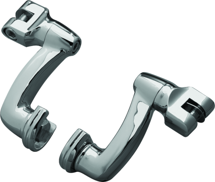 Kuryakyn 8016 Longhorn Offset Peg Mounts Chrome (Pair)