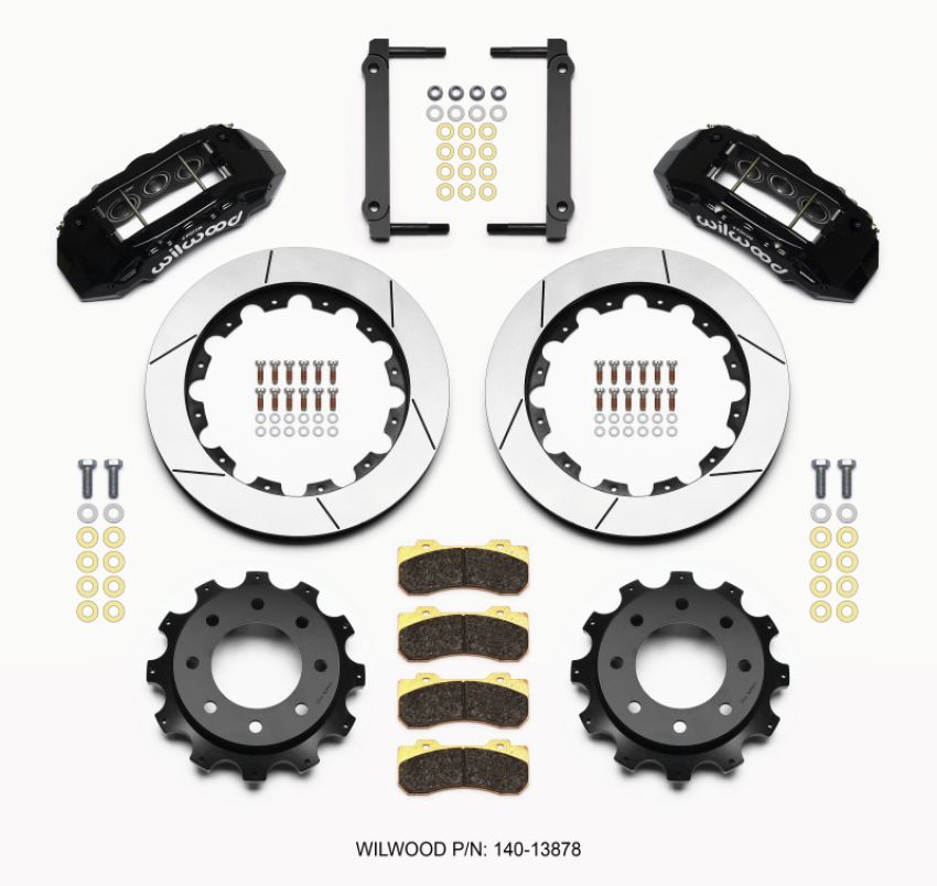 Wilwood 140-13878 TX6R Rear Kit 16.00in Black 1999-2010 GM H2 / 2500 4.63 Cntr