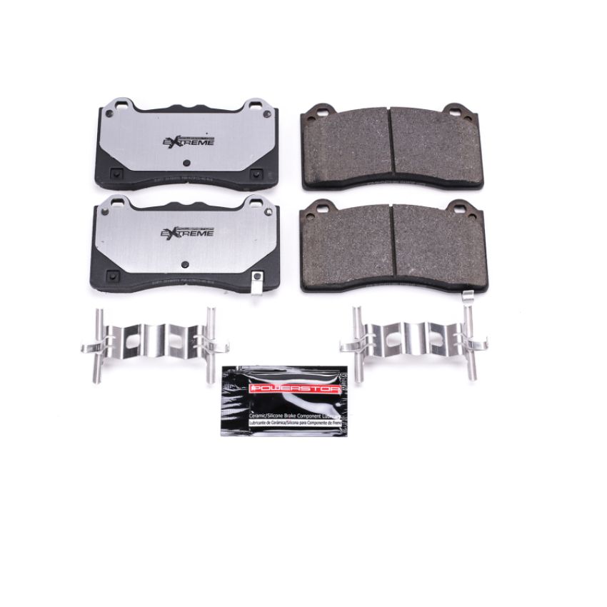 PowerStop Z26-1977 PowerStop - Z26 Performance Carbon-Fiber Ceramic Brake Pads with Hardware Kit