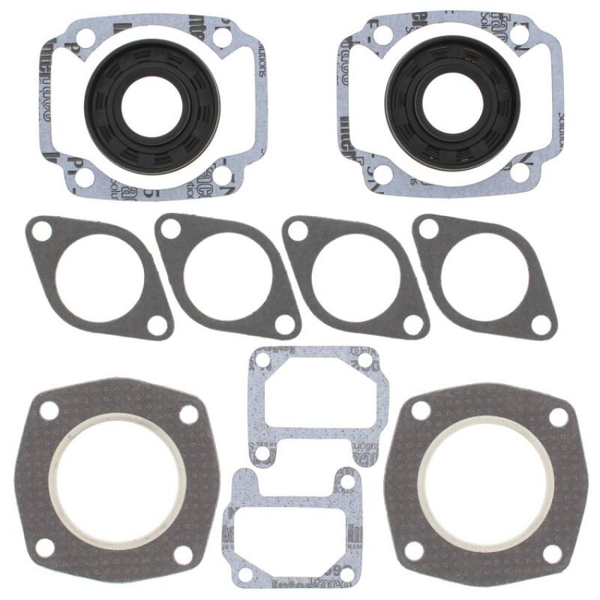 Vertex Pistons 711053 Vertex Gaskets 72-73 Arctic Cat EXT 250/El Tigre (Kawasaki) FA/2 Complete Gasket Kit w/ Oil Seals