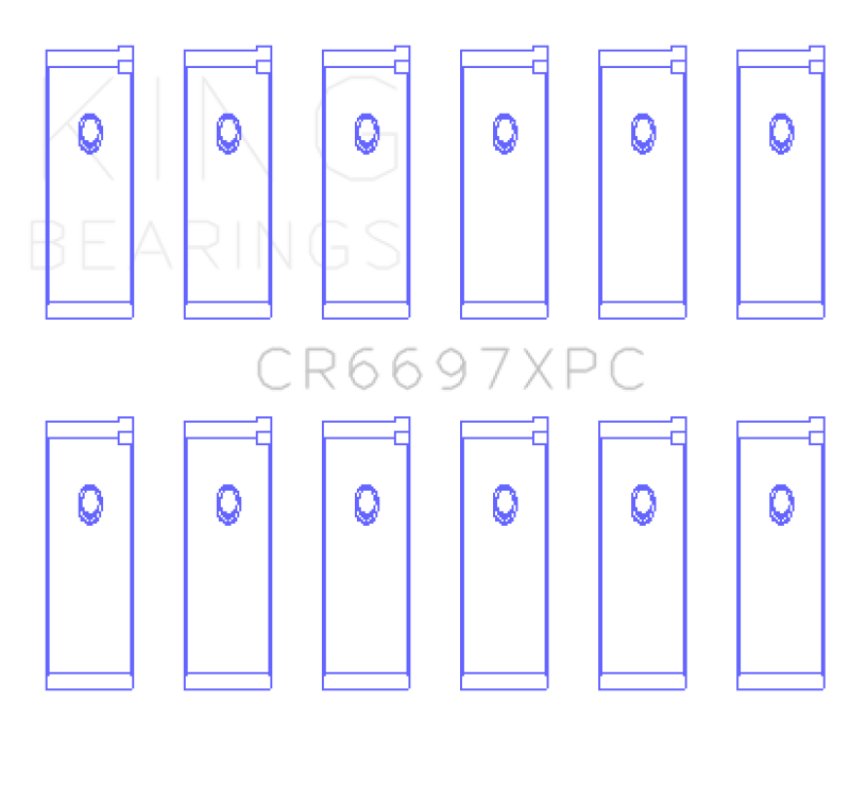King Nissan RB25DET / RB26DETT 24V (Size STD) pMaxKote Performance Rod Bearing Set