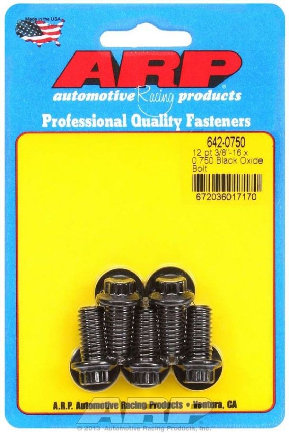 ARP ARP642-0750 Bolt Kit - 12pt. (5) 3/8-16 x .750