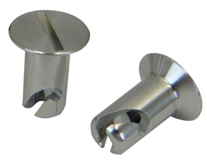 Moroso 71297 Quick Fastener - Flush Head - 5/16in x .500in - Aluminum - 10 Pack